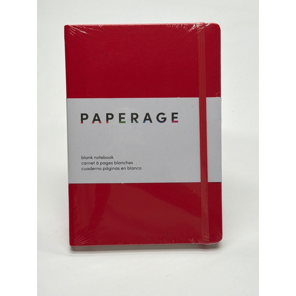 Paperage Blank Notebook Red Hardcover Journal 160 Pages 5.6x8 100gsm 88019 NEW